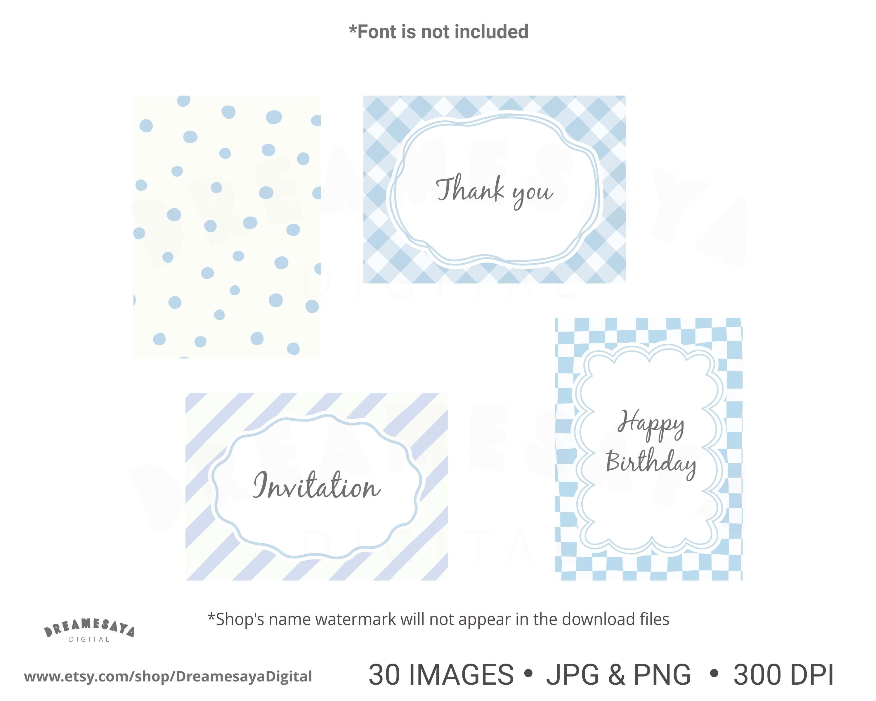 Fun Blue Invite Frame Blue Frames Clipart PNG Hand Drawn Pattern Background for Invitations ...