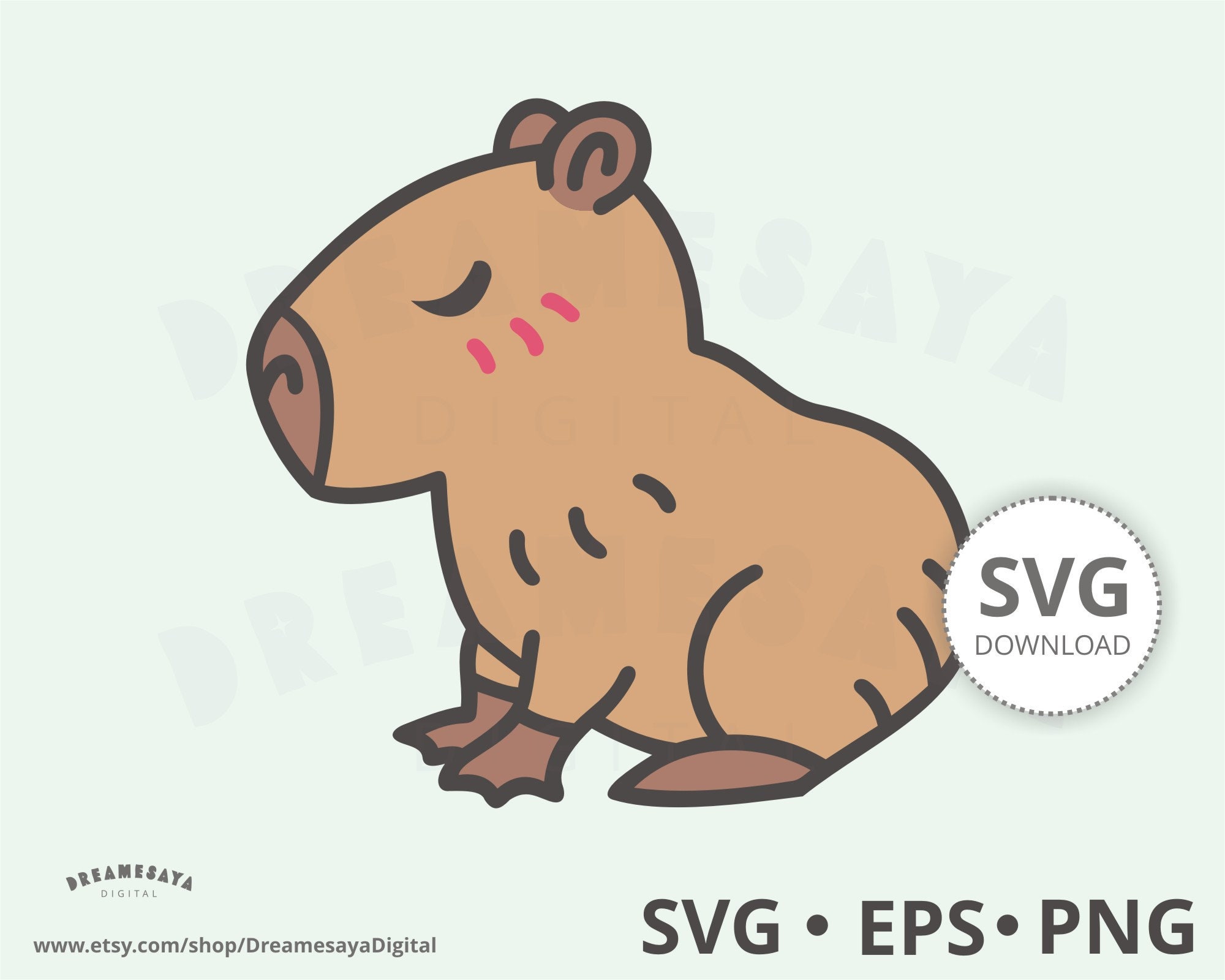 Design PNG E SVG De Capivara Carregando Filhotes Nas Costas Para