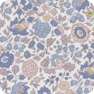 coupon anjo blue LIBERTY pattern fabric