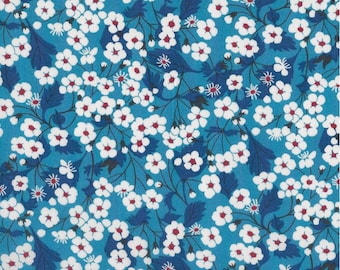 coupon fabric pattern LIBERTY ultramarine blue mitsi