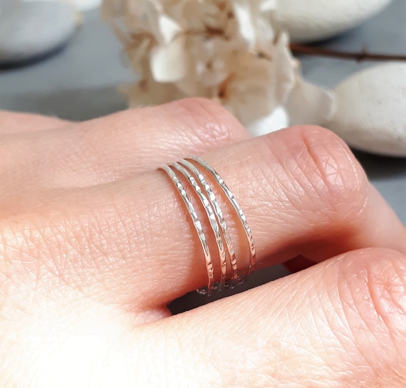 Fine ring superimposed ring gift little pearl ring birthday Valentine/'s Day silver ring silver jewelry pearl ring