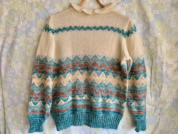 Vintage Soviet Mohair Sweater Natural Wool Jumper Kni… - Gem Vintage Soviet Mohair Sweater Natural Wool Jumper Kni… - Gem