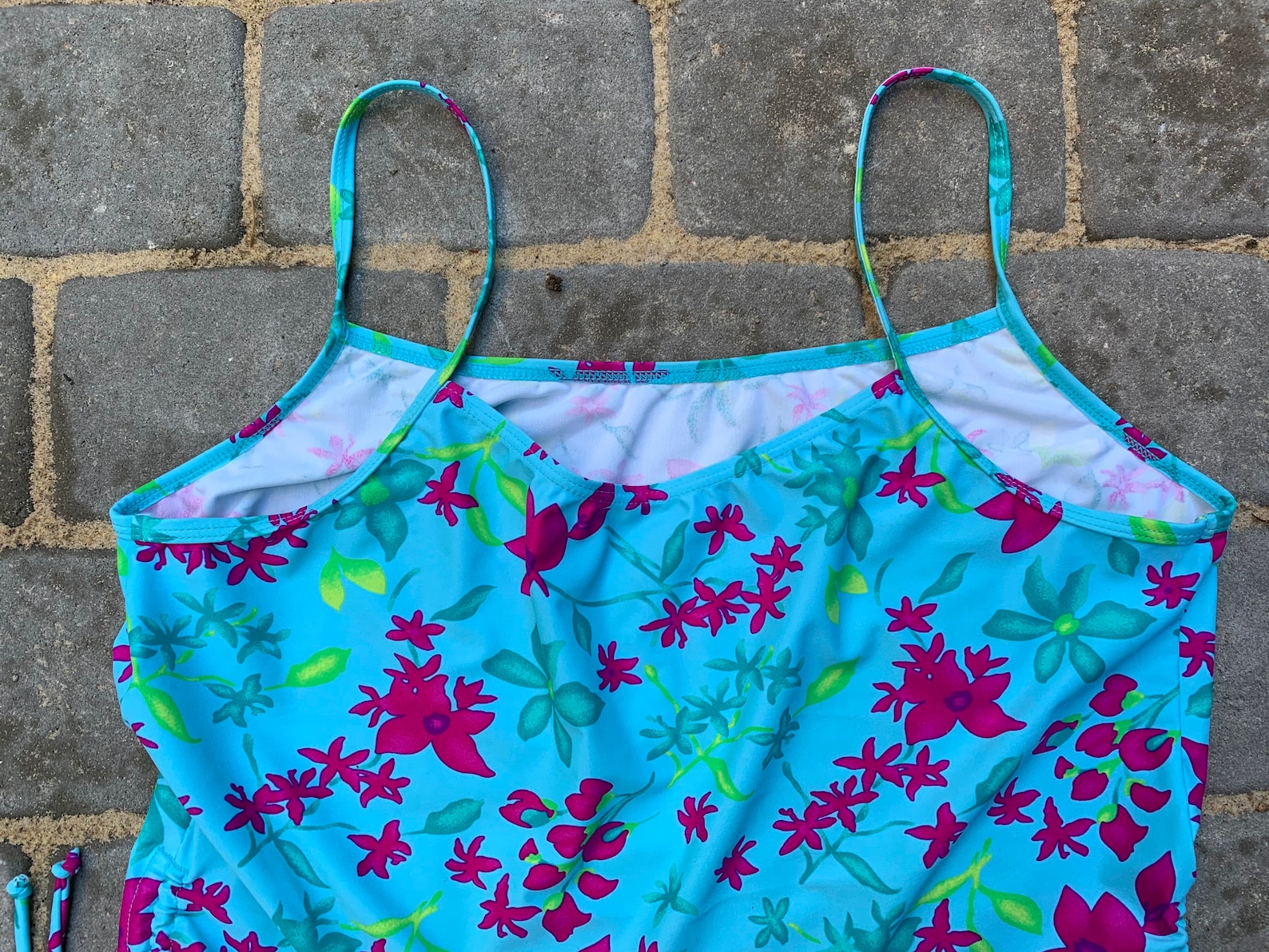 Vintage Y2k Bikini Tankini Hibiscus Print Plus Size 3X Size 20 - Etsy