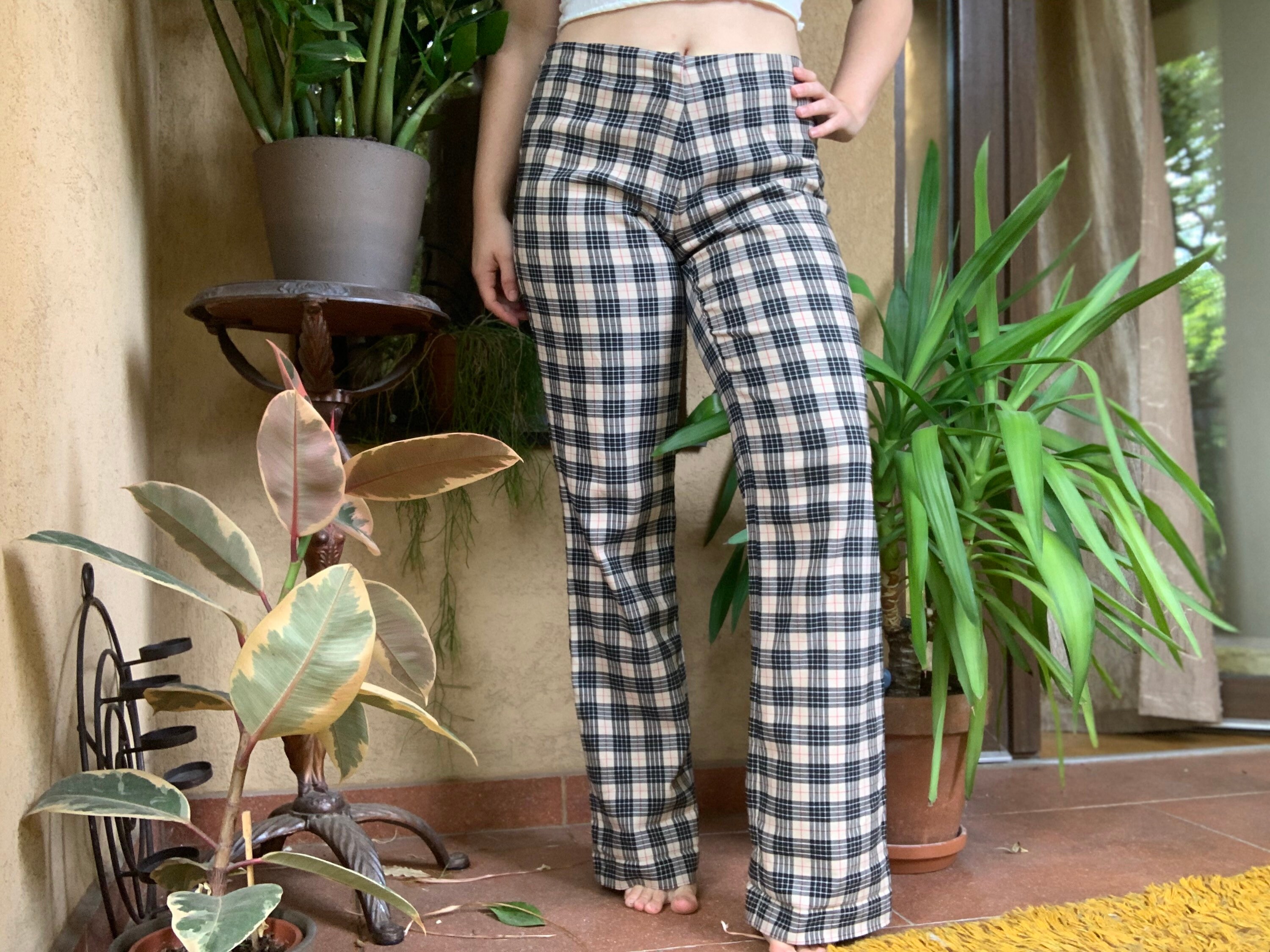 Check print cotton trousers 8  2023  CooperativaShop 