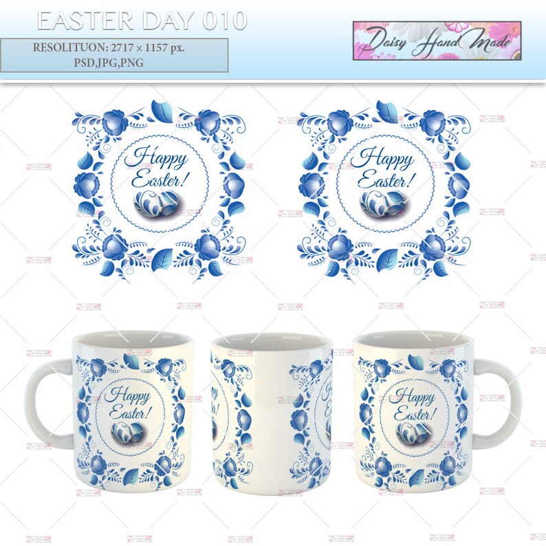 Download Mug Design sublimation template Easter Day mug sublimation ...
