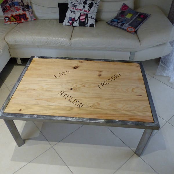 Table basse industrielle