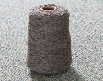 100% Wool Yarn on a Cardboard Cone - Sport Weight - Gray