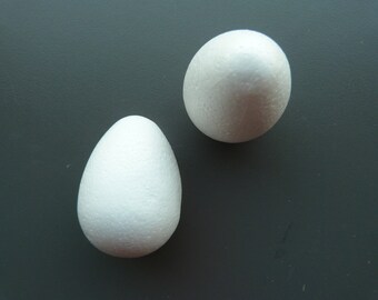 Lot de 2 oeufs polystyrene