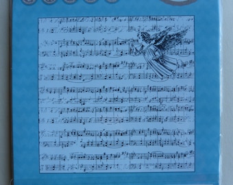 "Angel musician" clear stamp