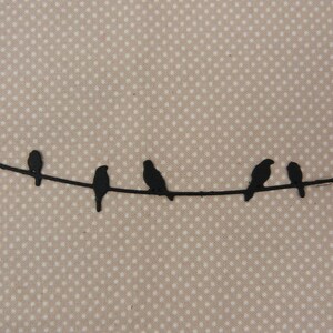 Découpes X2 "oiseaux sur un fil" pour scrapbooking ou carterie