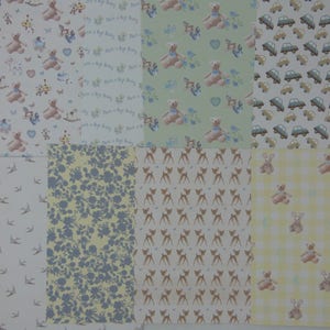 Assortiment de papiers à petits motifs " garçon" 2