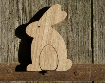 Lapin en bois de Paques