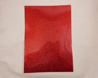 plastic glittering tape: Red