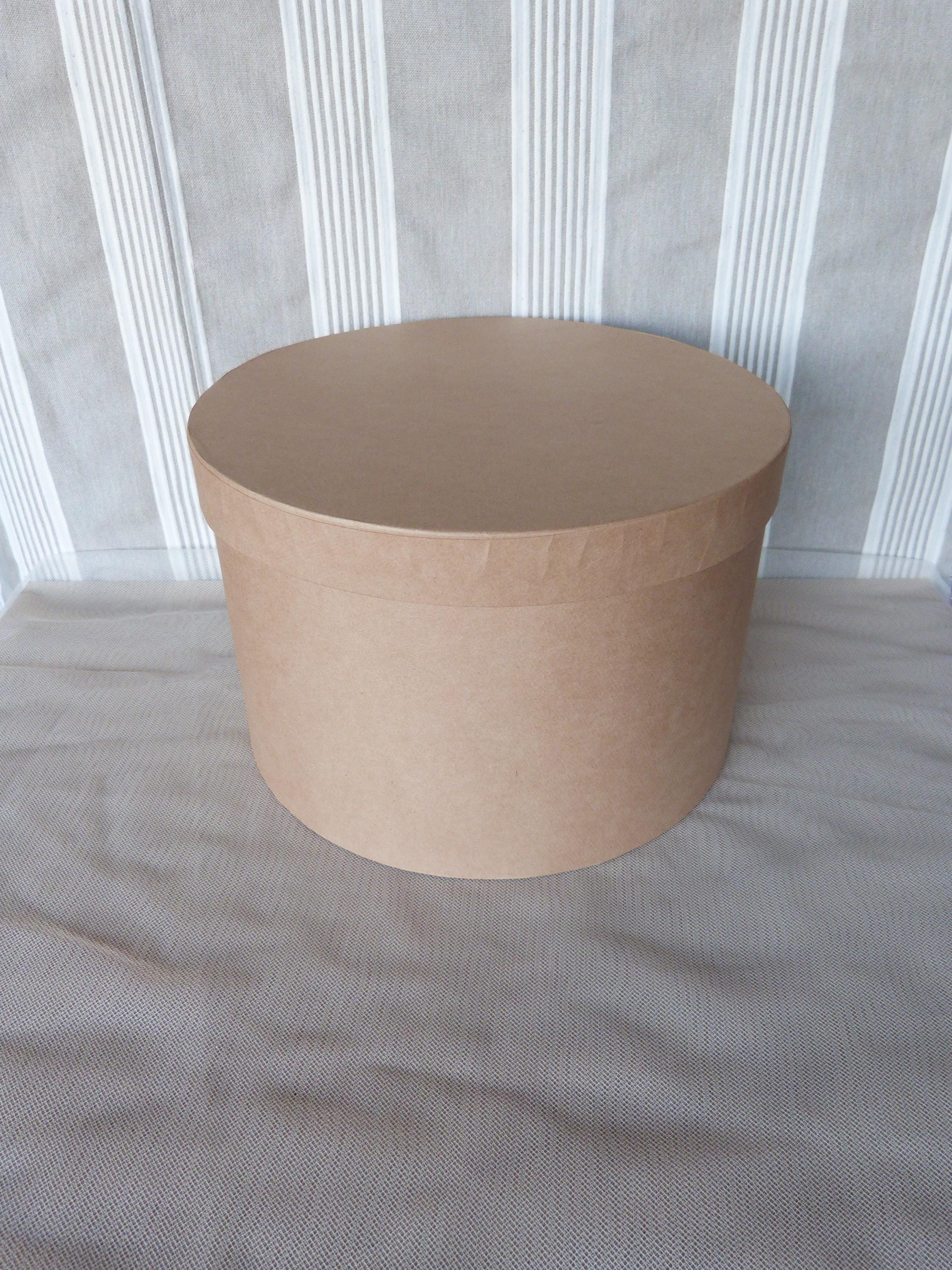Grande Boite Ronde D30X16Cm Grande Boite Ronde D30X16Cm- Supports Papier Mâché Et Carton - Supports à Décorer