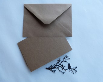 enveloppes pour cartes postales Stobok Lot de 48 enveloppes en papier kraft pour invitations cartes de vœux