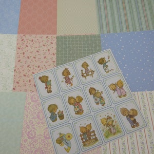 Assortiment de papier fantaisie pour  scrapbooking, enfant