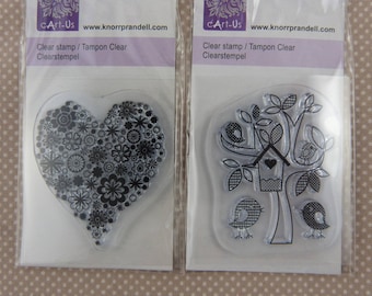 Assortment of small clear scrap stamps