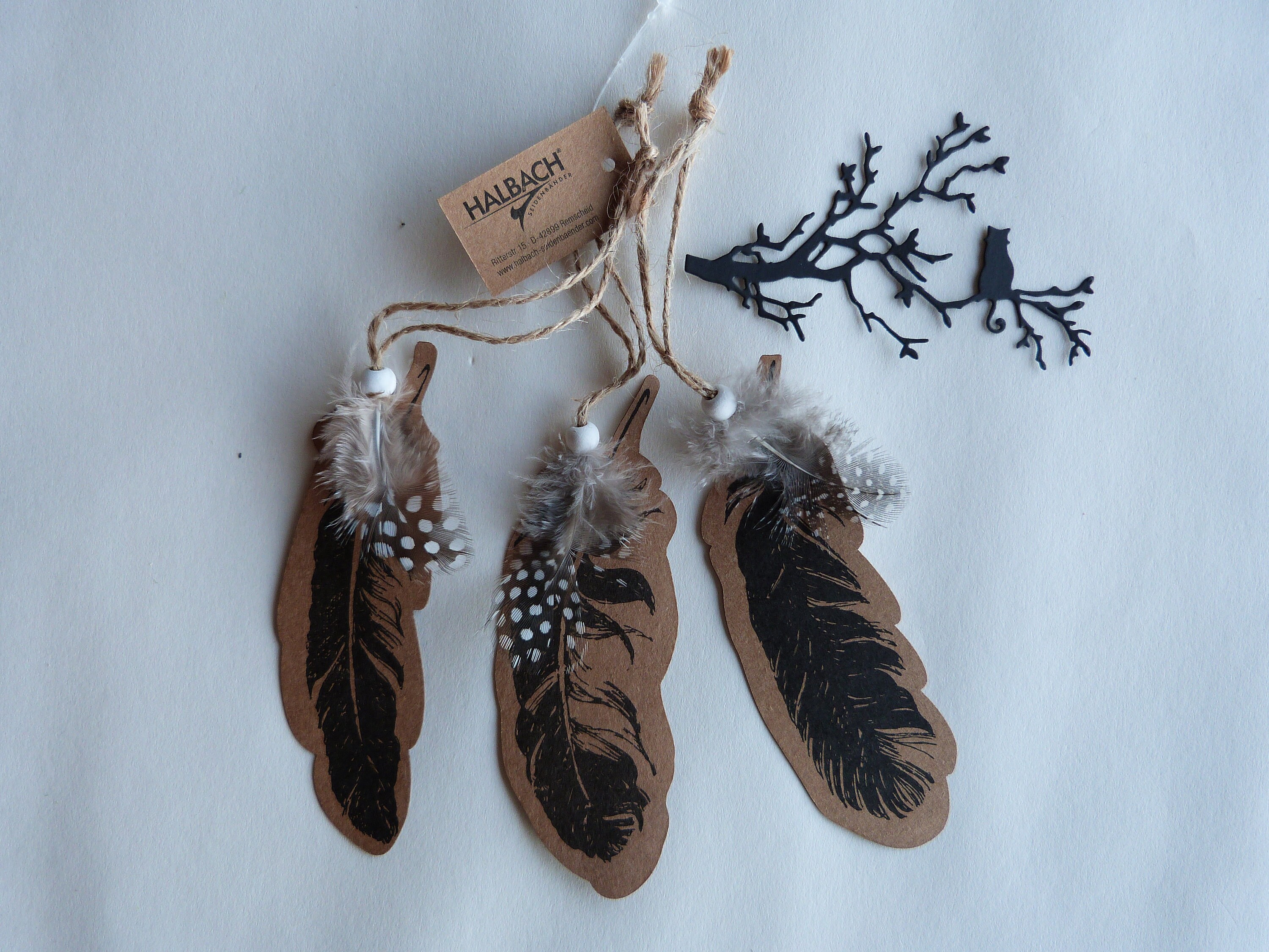 Trio de Plumes Pour Décoration