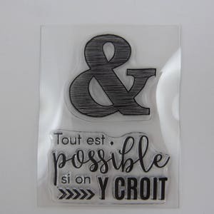 Tampon clear: tout est possible....