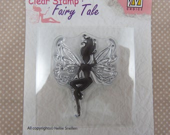 Tampon clear , embellissements :  fée