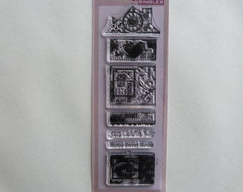 Clear stamp "home sweet home"