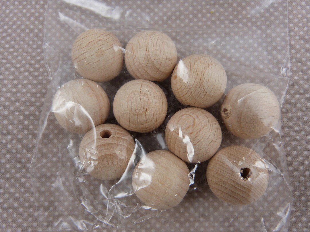 Bag of Wooden Beads for Macrame Etsy