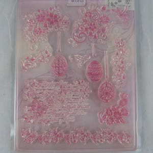 Set  de tampons transparents motif paques