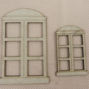 Forme scrapbooking chipboard : fenetres