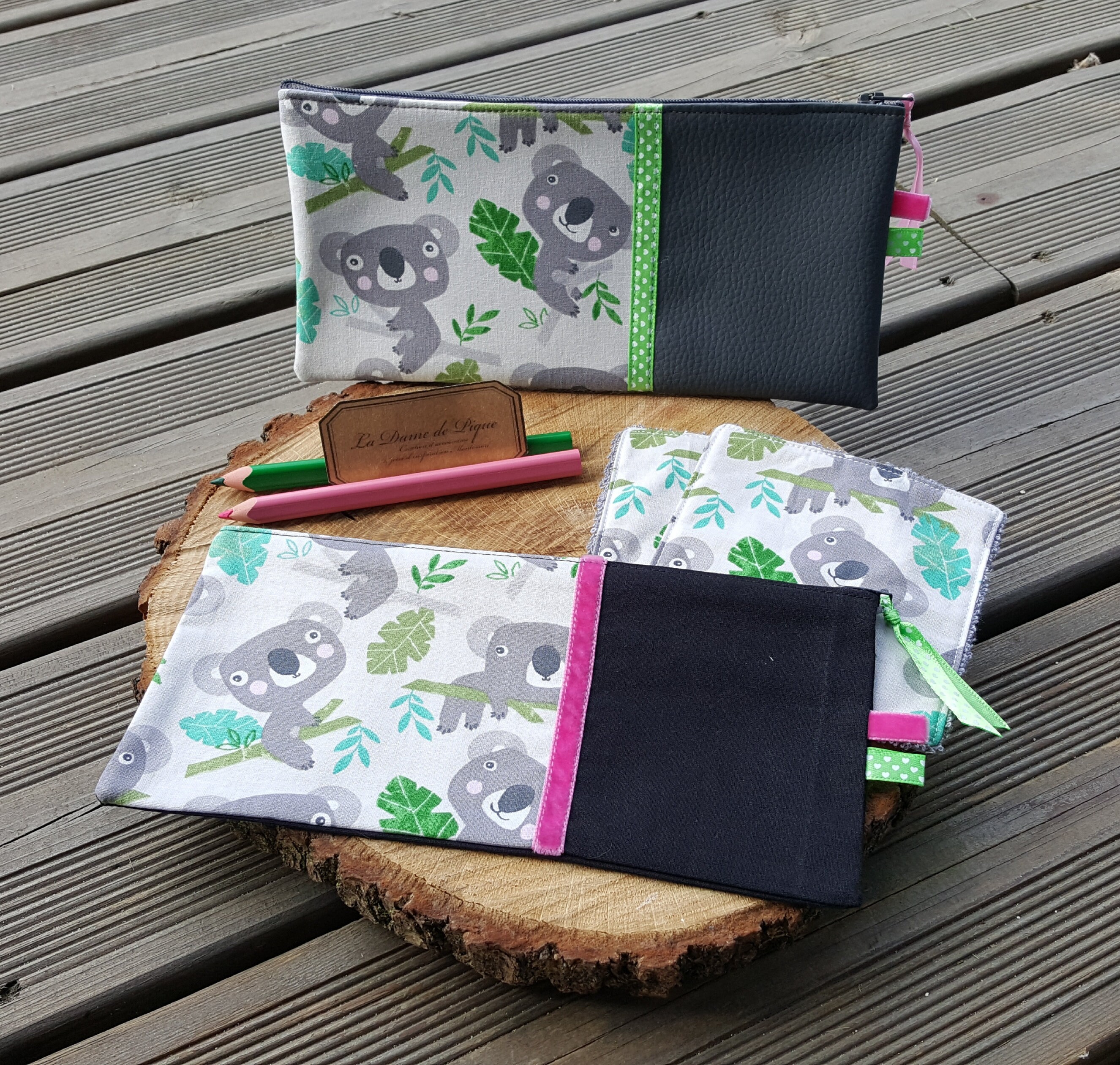 Ensemble Rentrée Des Classes Trousses + Chiffonnettes