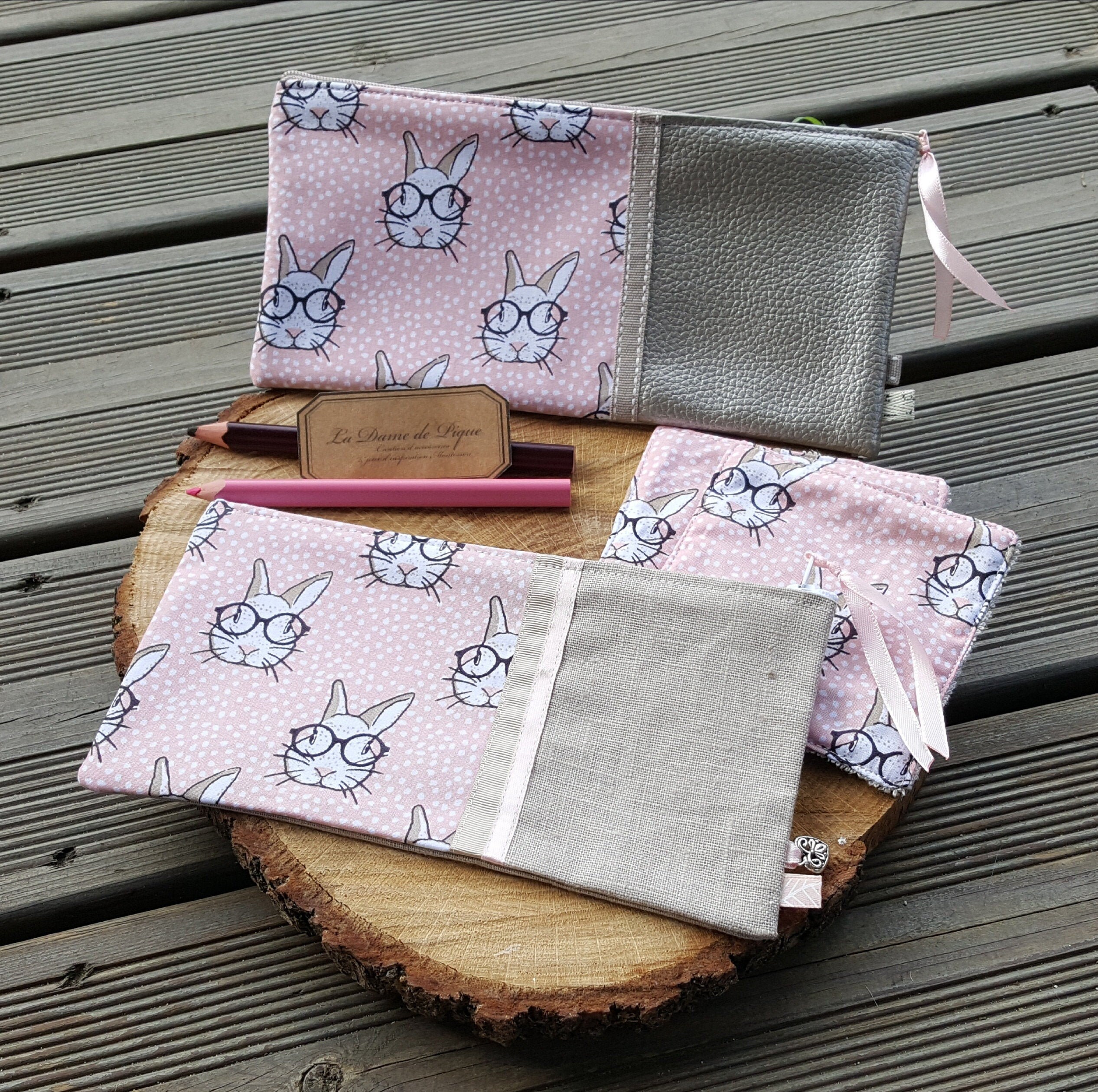 Ensemble Rentrée Des Classes Trousses + Chiffonnettes