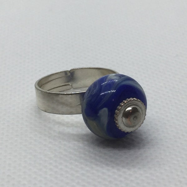 Bague Murano bleue