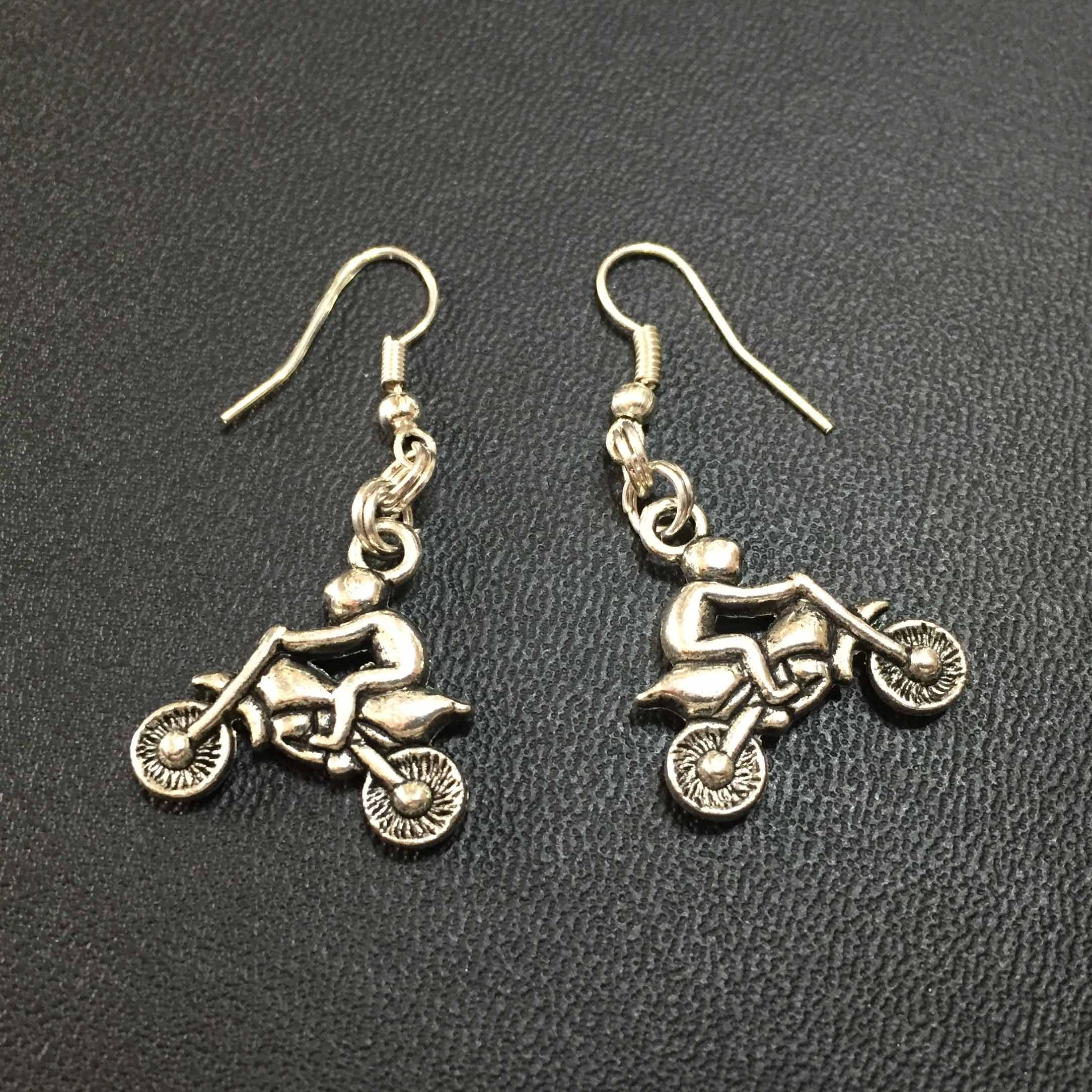 Earrings Motorcycles two wheels Etsy