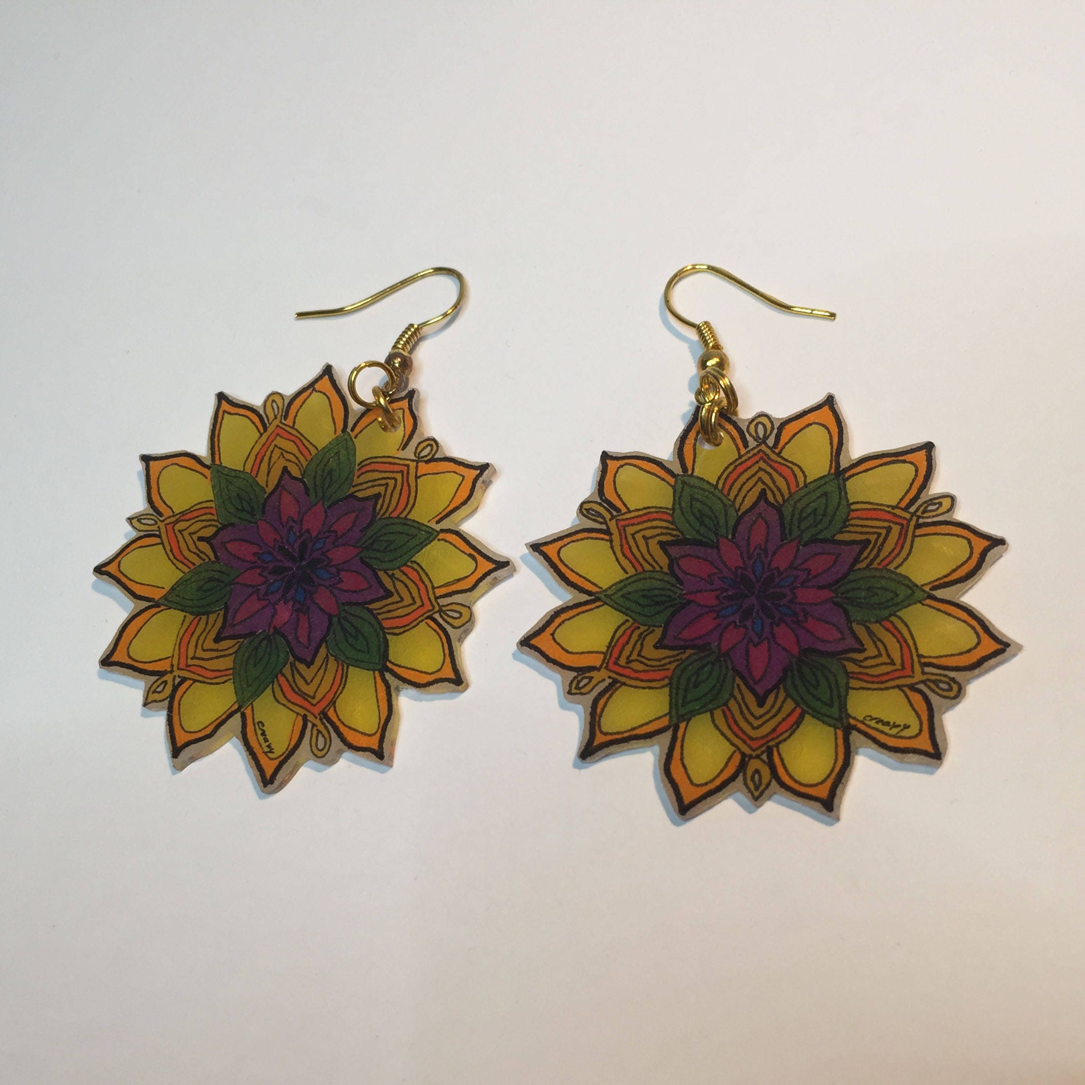 Boucles D'Oreilles Peace And Love Multicolore Clous Paix Amour Coloré 8mm Puces Années 60 70 Ronde Cadeau Anniversaire St Valentin Homme Femme Bijoux Hippie Garçon Fille Fête Mères Mamans Pères Papas