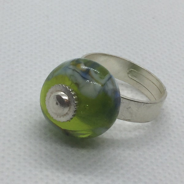 Bague Murano olive