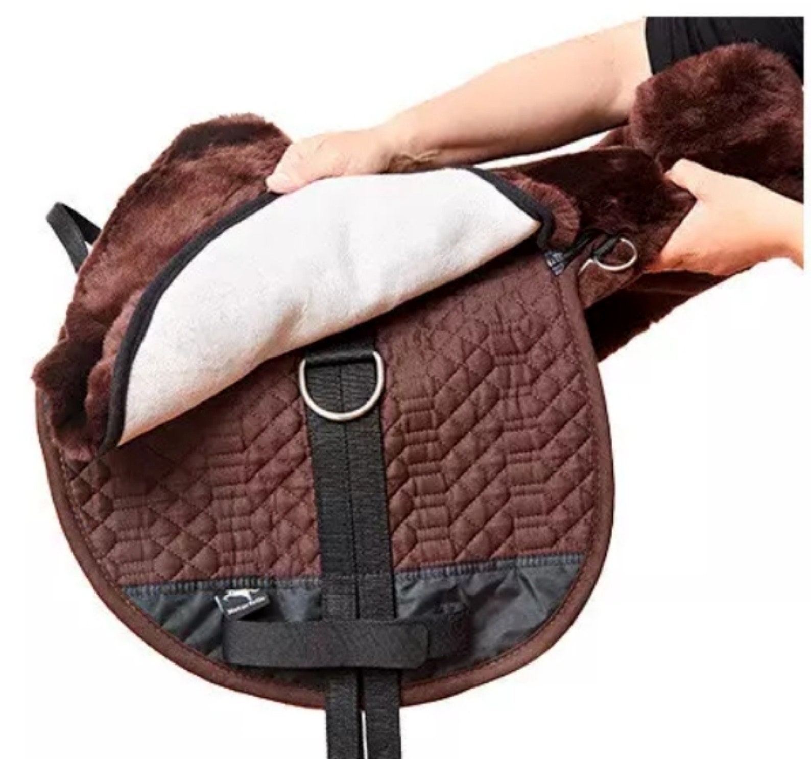 English Bareback Sheepskin Pad Brown Etsy