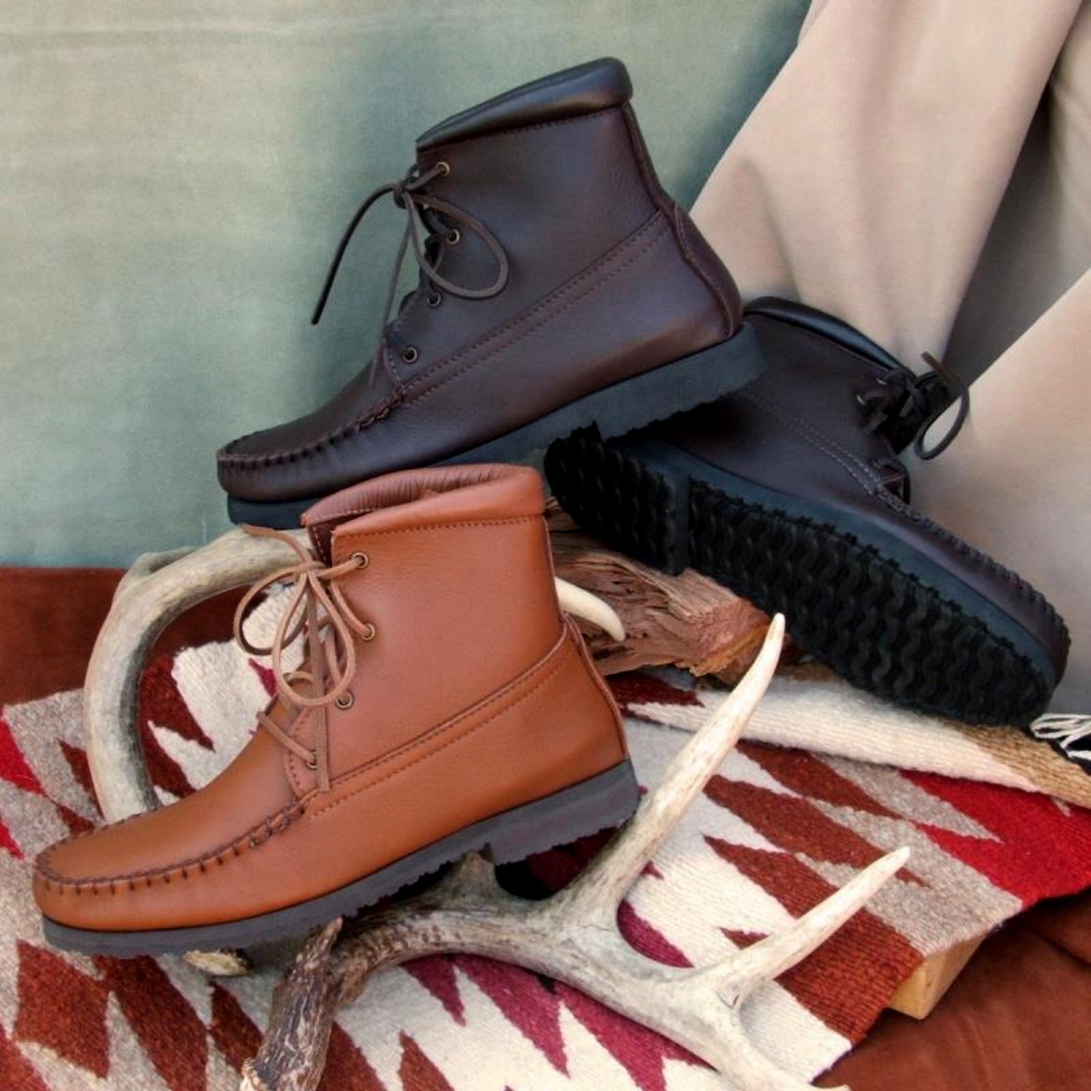 rubberised walking boots