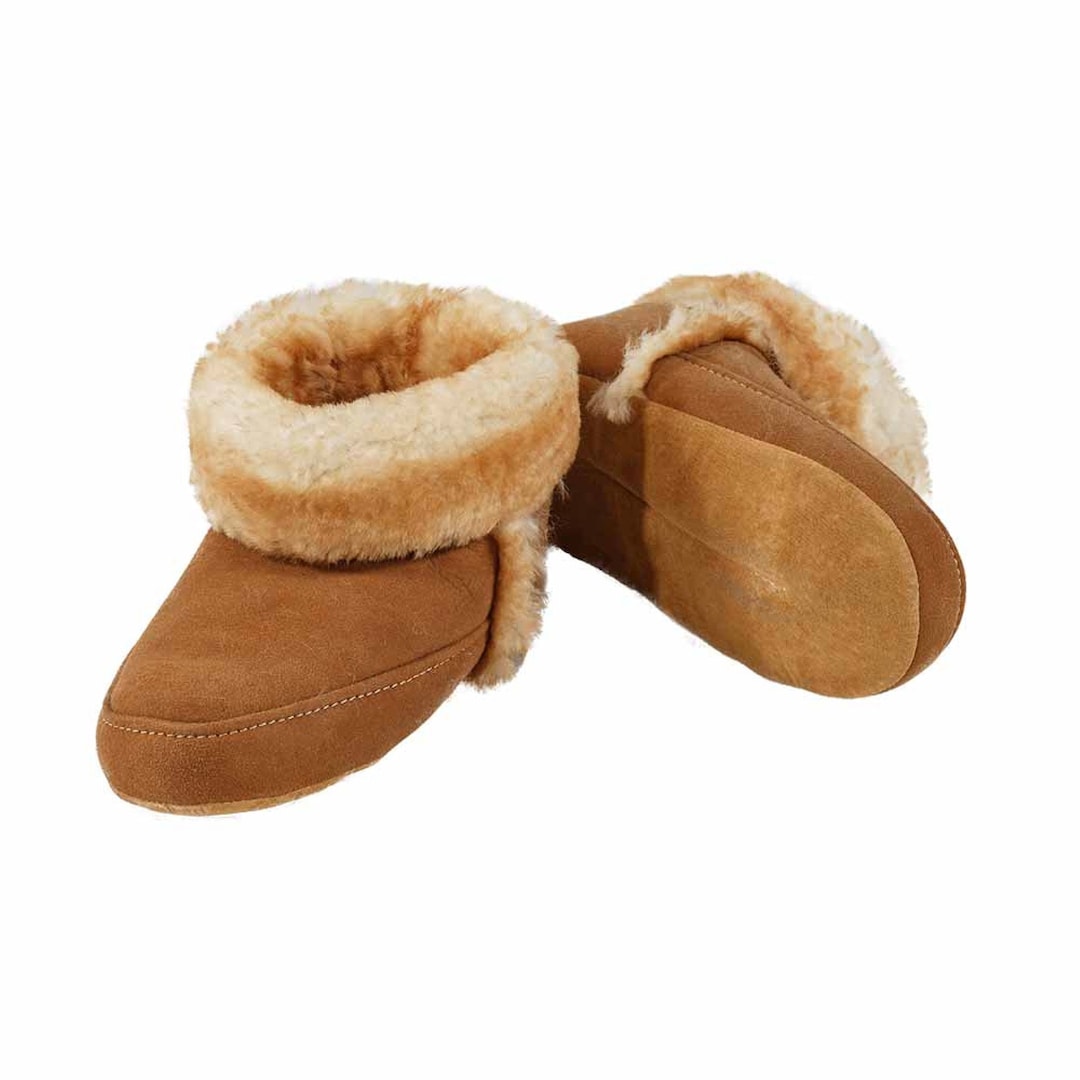 Womens Sheepskin Cabin Slippers Made to Order Etsy