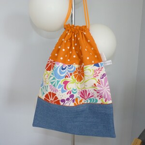Sac à lingerie, pochon lingerie, jean recyclé, cadeau femme