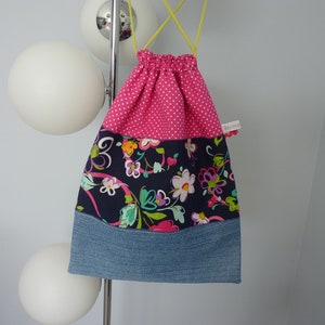 Sac à lingerie, pochon lingerie, jean recyclé, cadeau femme