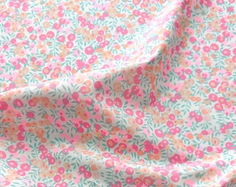 Liberty, tissu Liberty, Liberty WILTSHIRE, Tissu Liberty Wiltshire, Wiltshire MACARON, imprimé Liberty, Liberty rose pale, tissu rare, tissu