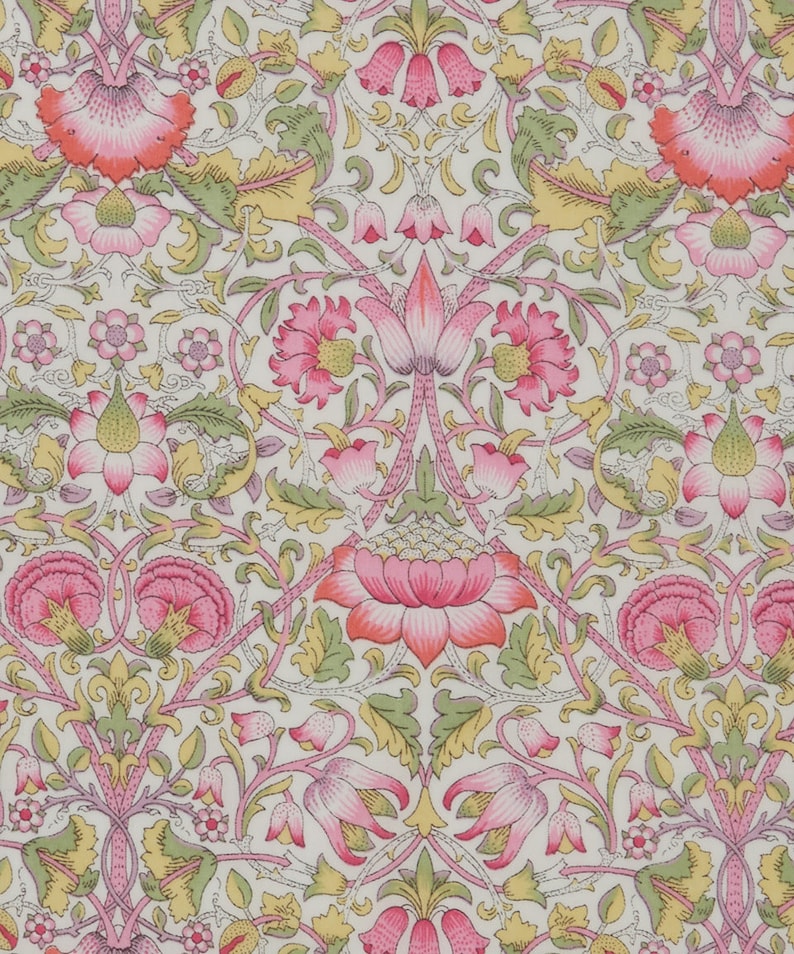 Tissu imprim?� Liberty motif Liberty LODDEN couleur rose vert - Etsy France