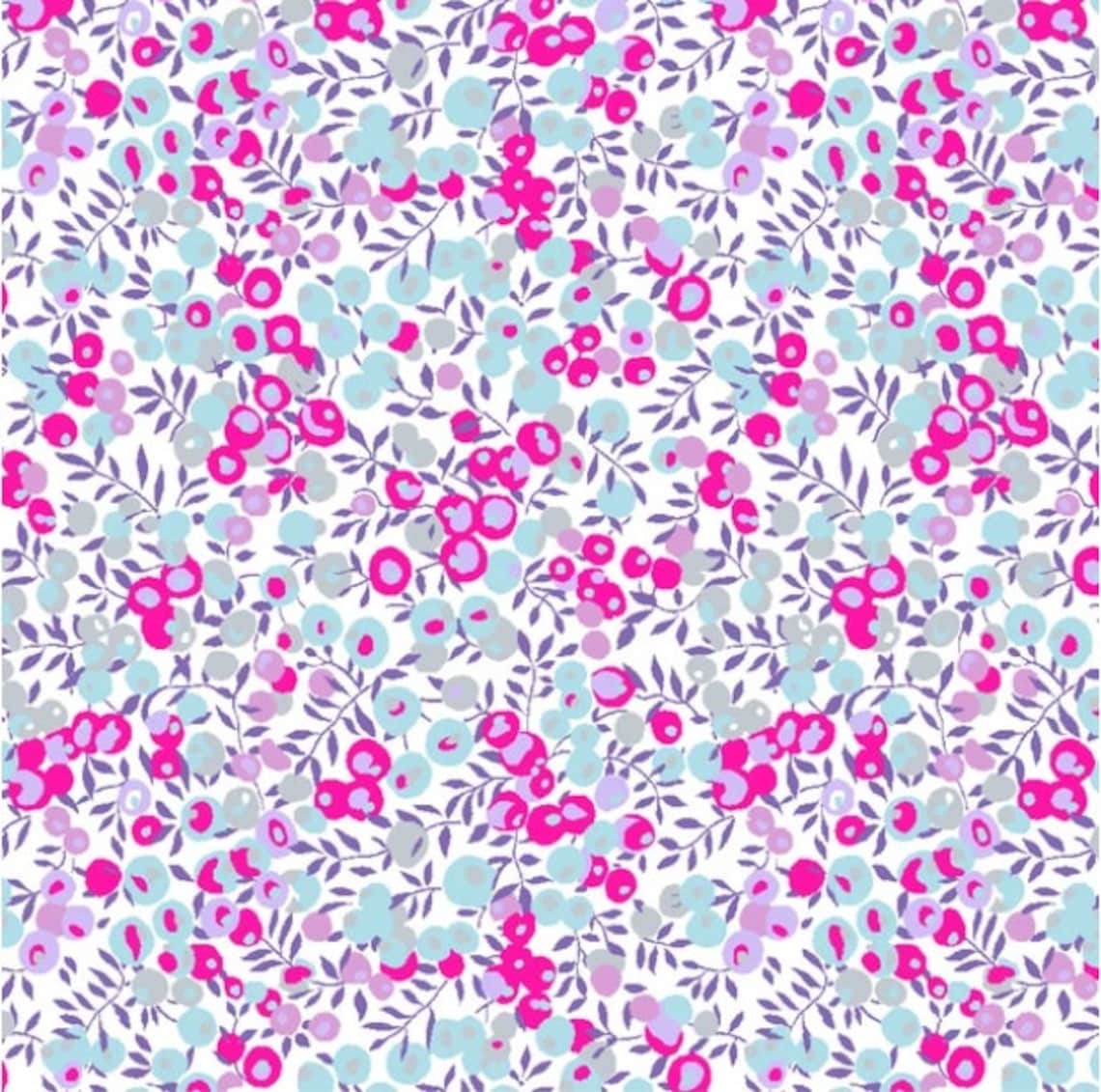 Liberty Liberty Fabric Liberty WILTSHIRE FUCHSIA Pink and - Etsy