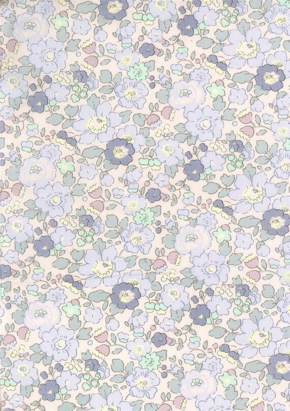 Tissu Imprime Liberty Motif Liberty Betsy Nicandra Couleur Etsy