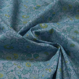 Liberty, Liberty fabric, Liberty BETSY, Liberty Betsy fabric, Betsy ISATIS, Liberty print, Liberty blue, rare fabric, fabric