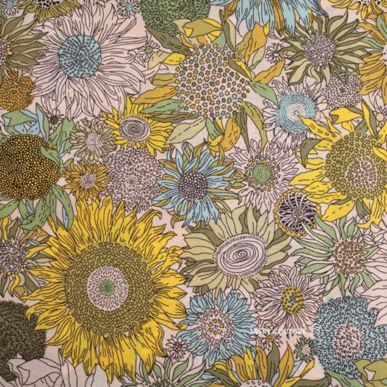 Liberty print edgy Liberty Small susanna suzanna yellow green