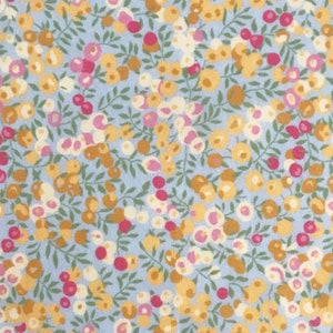 Liberty printed fabric Liberty pattern Wiltshire spring summer pink mustard color