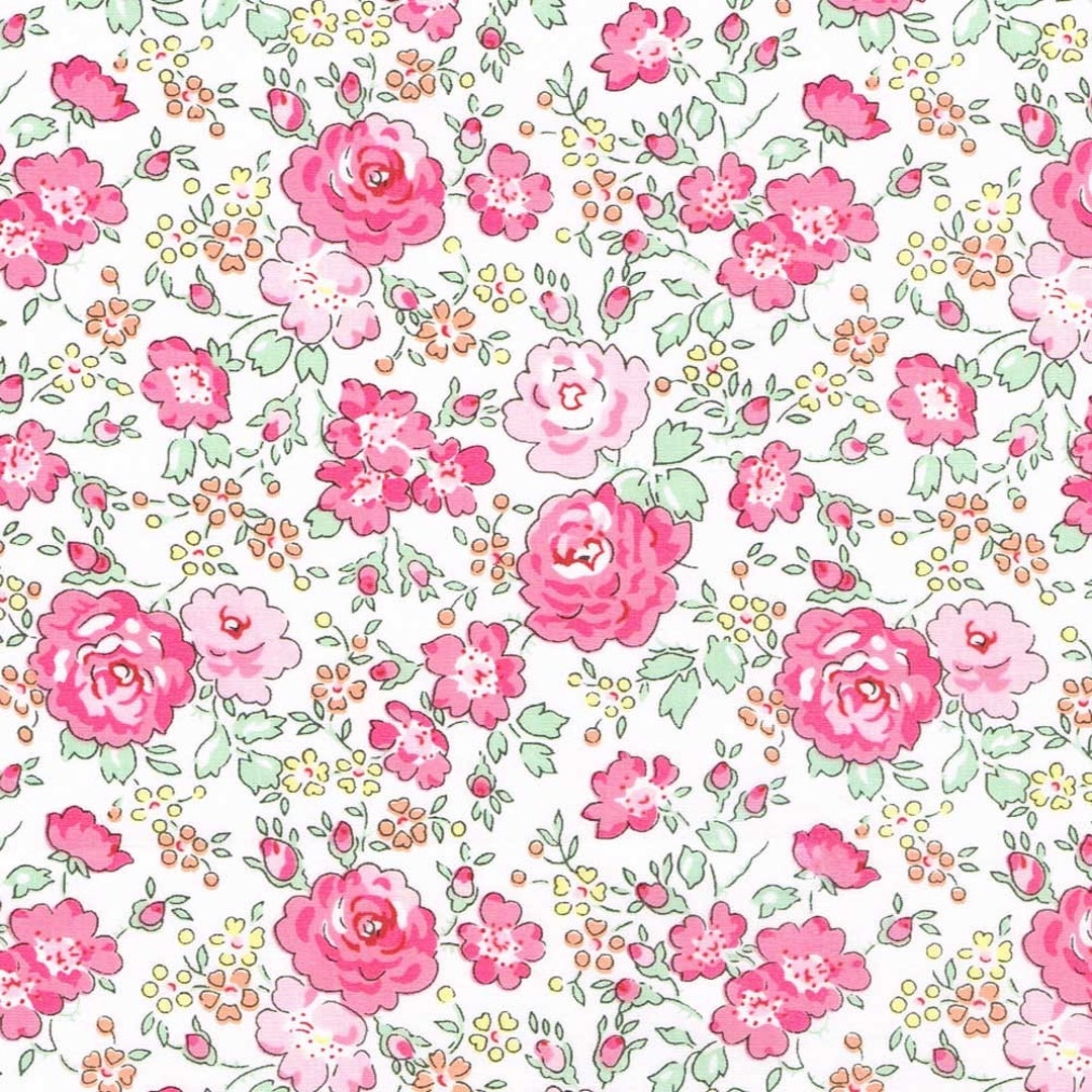 Liberty, Liberty Fabric, Liberty FELICITE, Liberty Felicite Pink Fabric ...