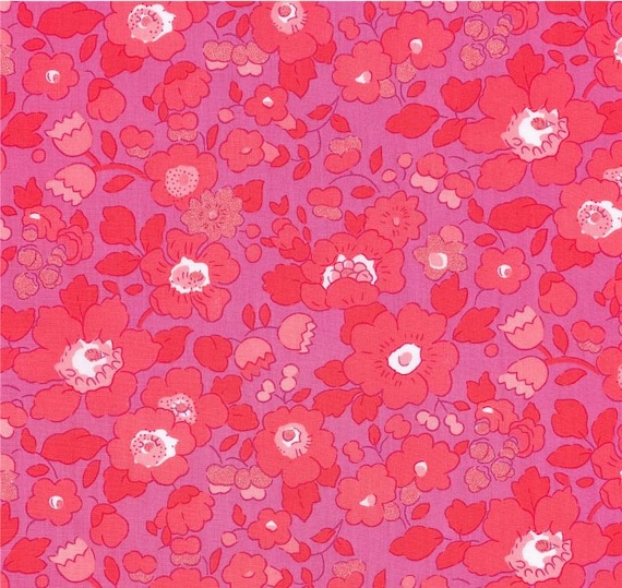 Liberty, Liberty Fabric, Liberty BETSY CANDY KISS Pink, Liberty