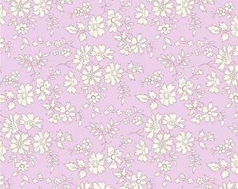 Liberty, tissu Liberty, Liberty CAPEL, Tissu Liberty Capel, Capel LILAS PARME, imprimé Liberty, Liberty rose, tissu rare, tissu rose