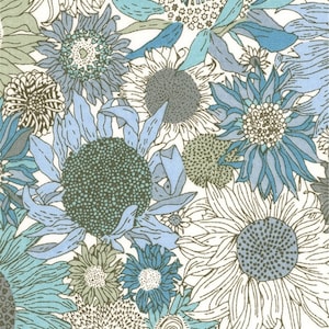 Liberty print fabric, Liberty Small Susanna Suzanna pattern, blue
